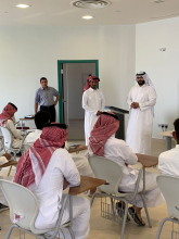 The Executive Director of the Applied College, Al-Aflaj Branch, inspects the progress of the educational process