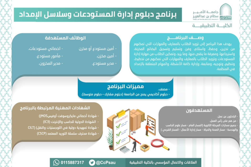برنامج دبلوم إدارة المستودعات وسلاسل الإمداد