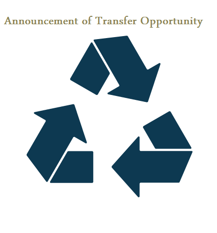 Announcement of Transfer Opportunity