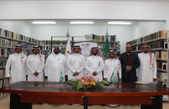 كلية المجتمع بالخرج توقع اتفاقية التعاون مع عمادة شؤون المكتبات