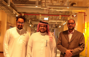 Students and staff of the Community College of al-Kharj pay a visit to the Marai Company